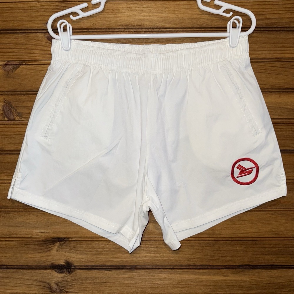 Sicko Born From Pain Shorts Mens Size Medium White 100% Nylon Streetwear Pockets